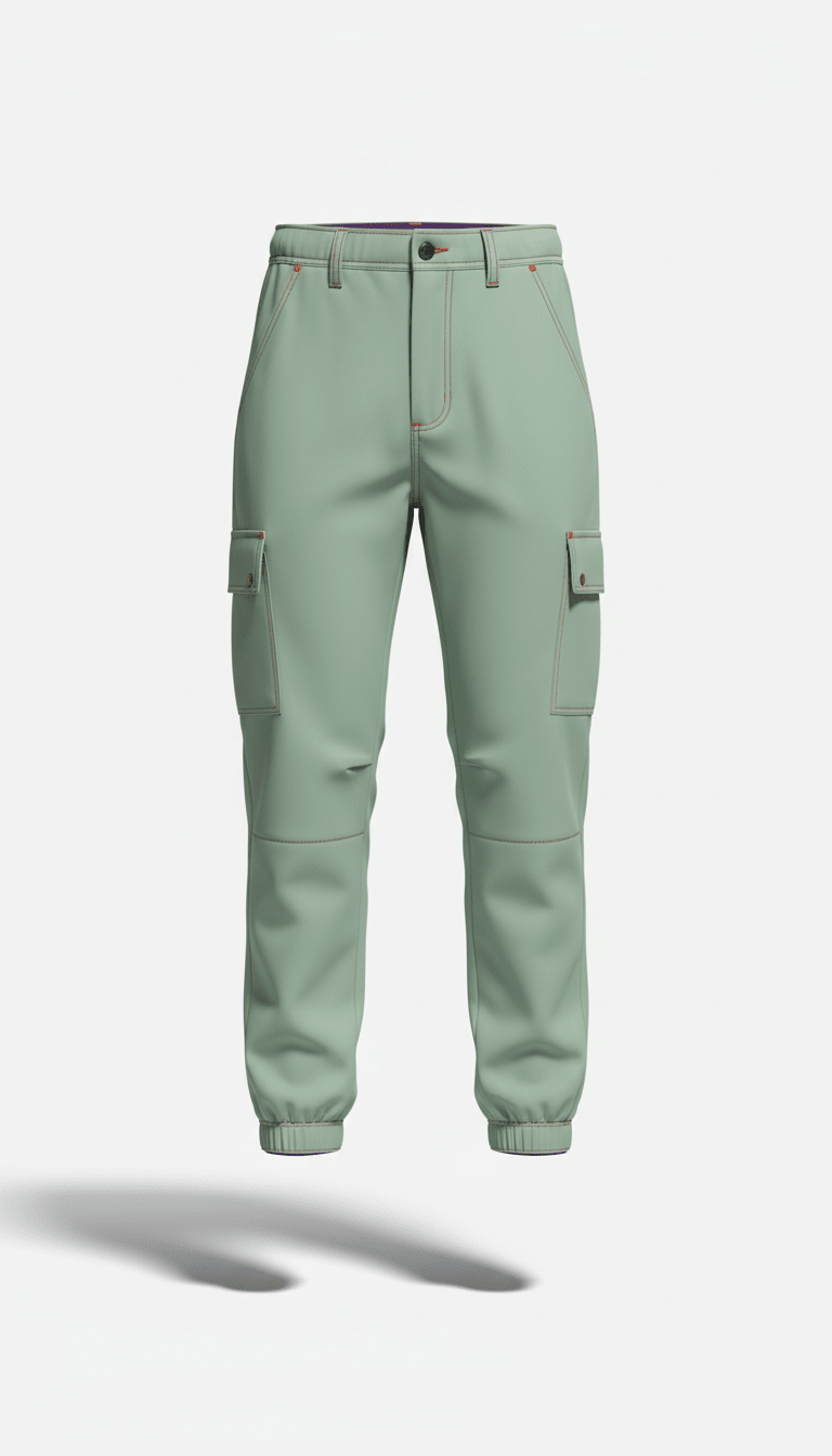 Cargo pants in soft sage - DRIPROAR