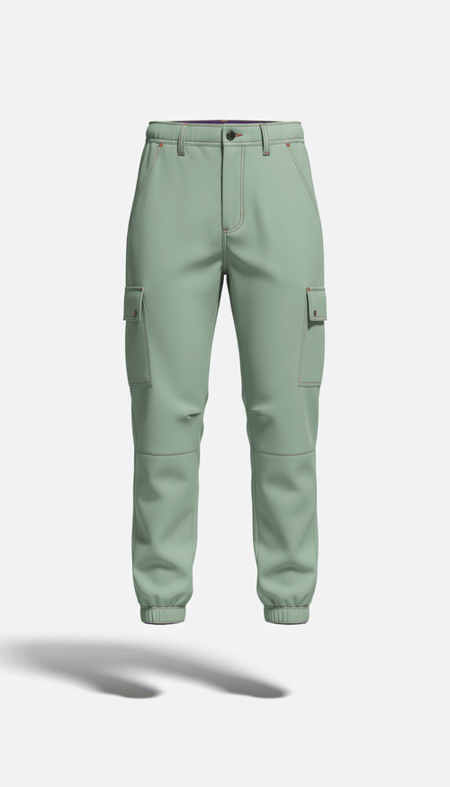 Cargo pants in soft sage - DRIPROAR