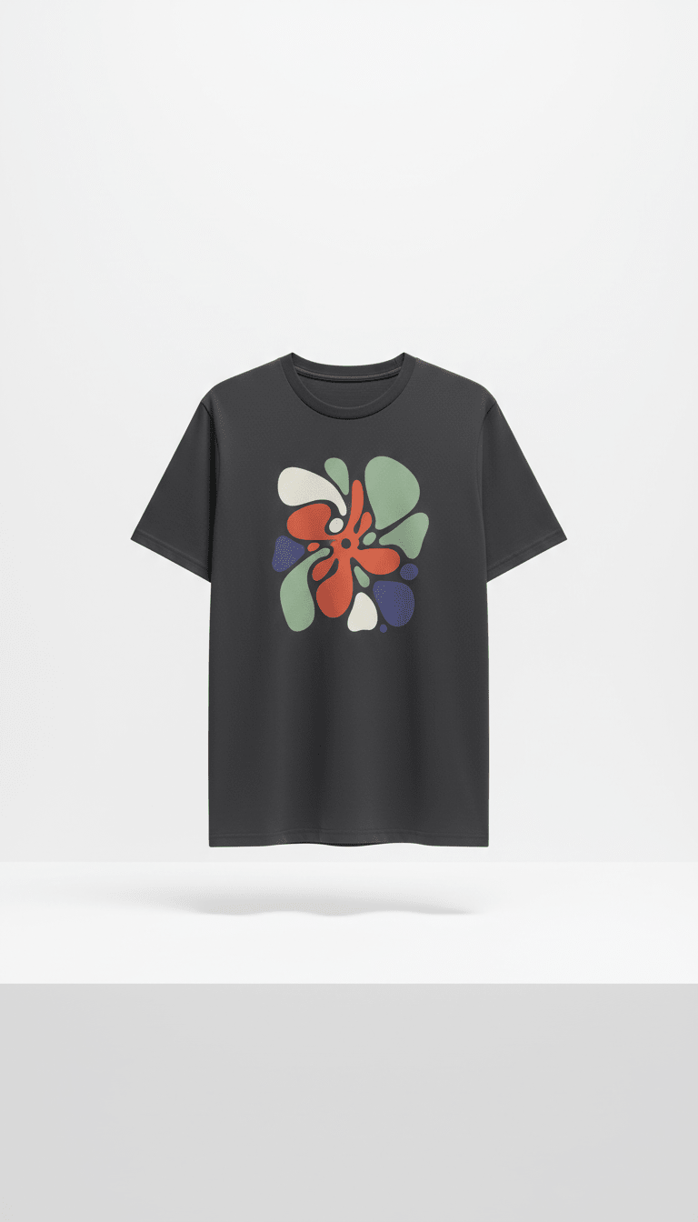 Graphic tee in rare violet - DRIPROAR