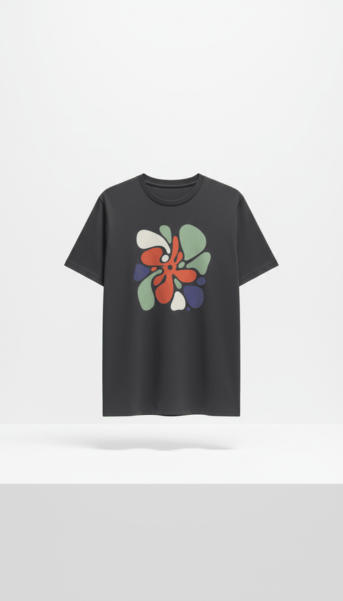 Graphic tee in rare violet - DRIPROAR