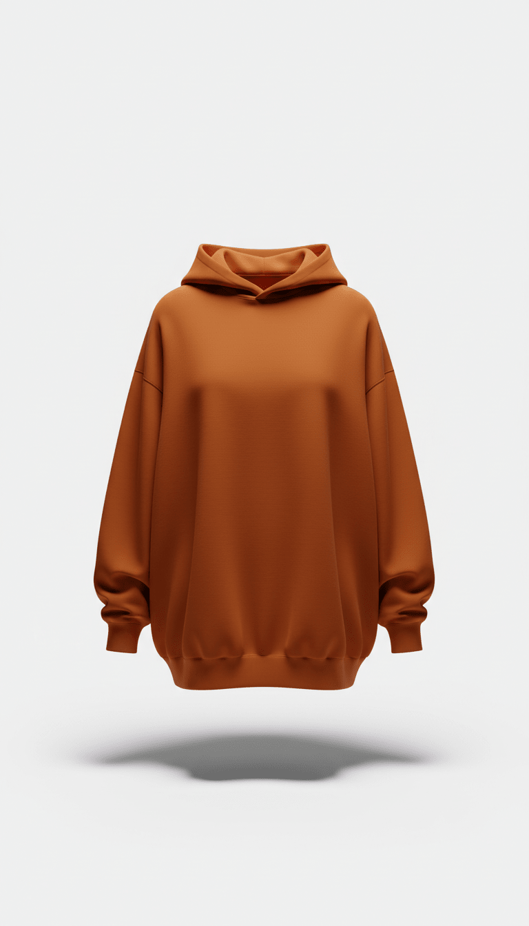 Oversized hoodie in drop orange - DRIPROAR