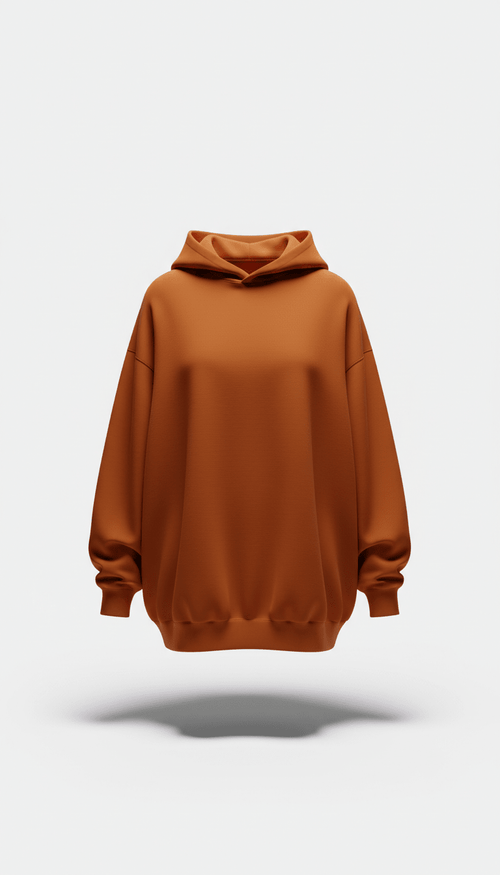 Oversized hoodie in drop orange - DRIPROAR